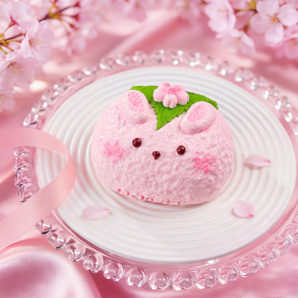 Mellojoy -ムースクリーム うさぎ桜餅  【Z071-9】【 ブラインドボックスのおもちゃ】