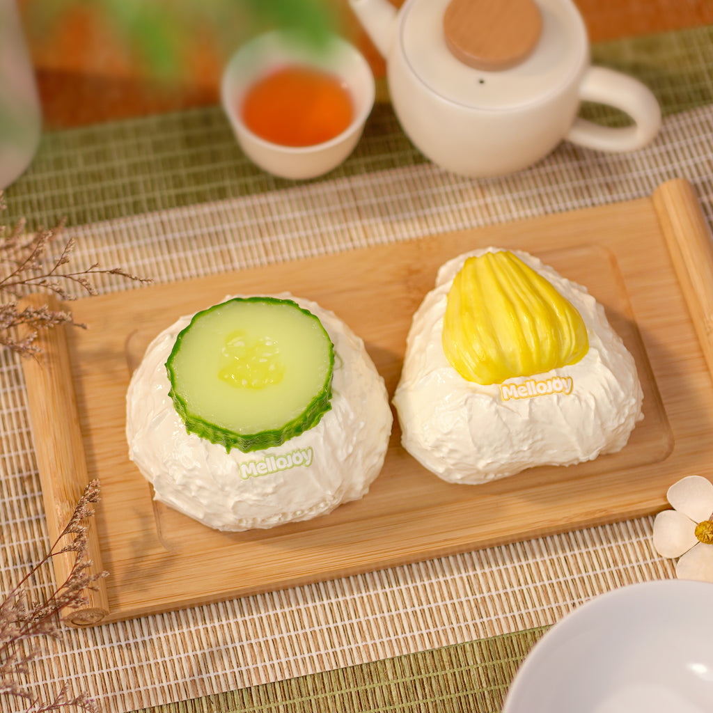 【A026】【 開封後のキャンセルができません】【 ブラインドボックスのおもちゃ】Mellojoy - メロジョイクリームまみれ大福シリーズ——解消グッズ 【 264g 】