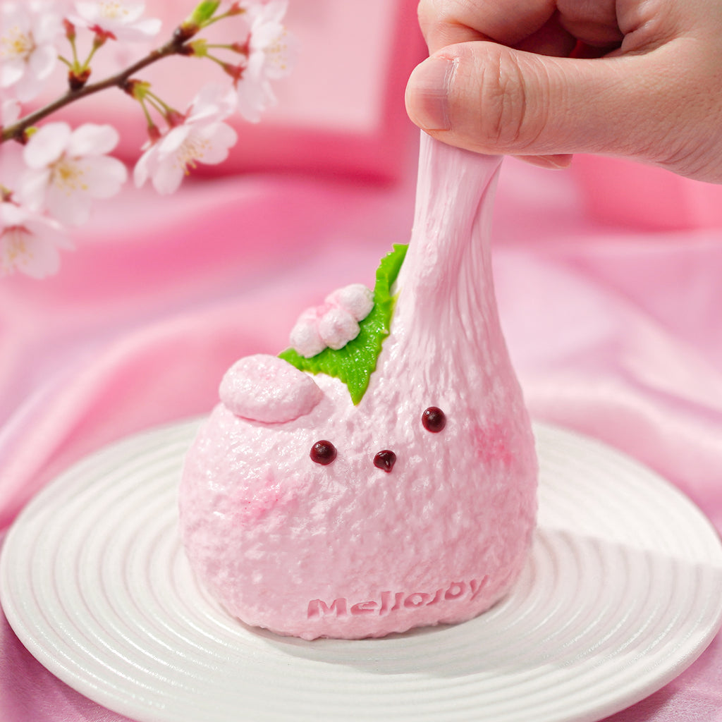 Mellojoy -ムースクリーム うさぎ桜餅  【Z071-9】【 ブラインドボックスのおもちゃ】