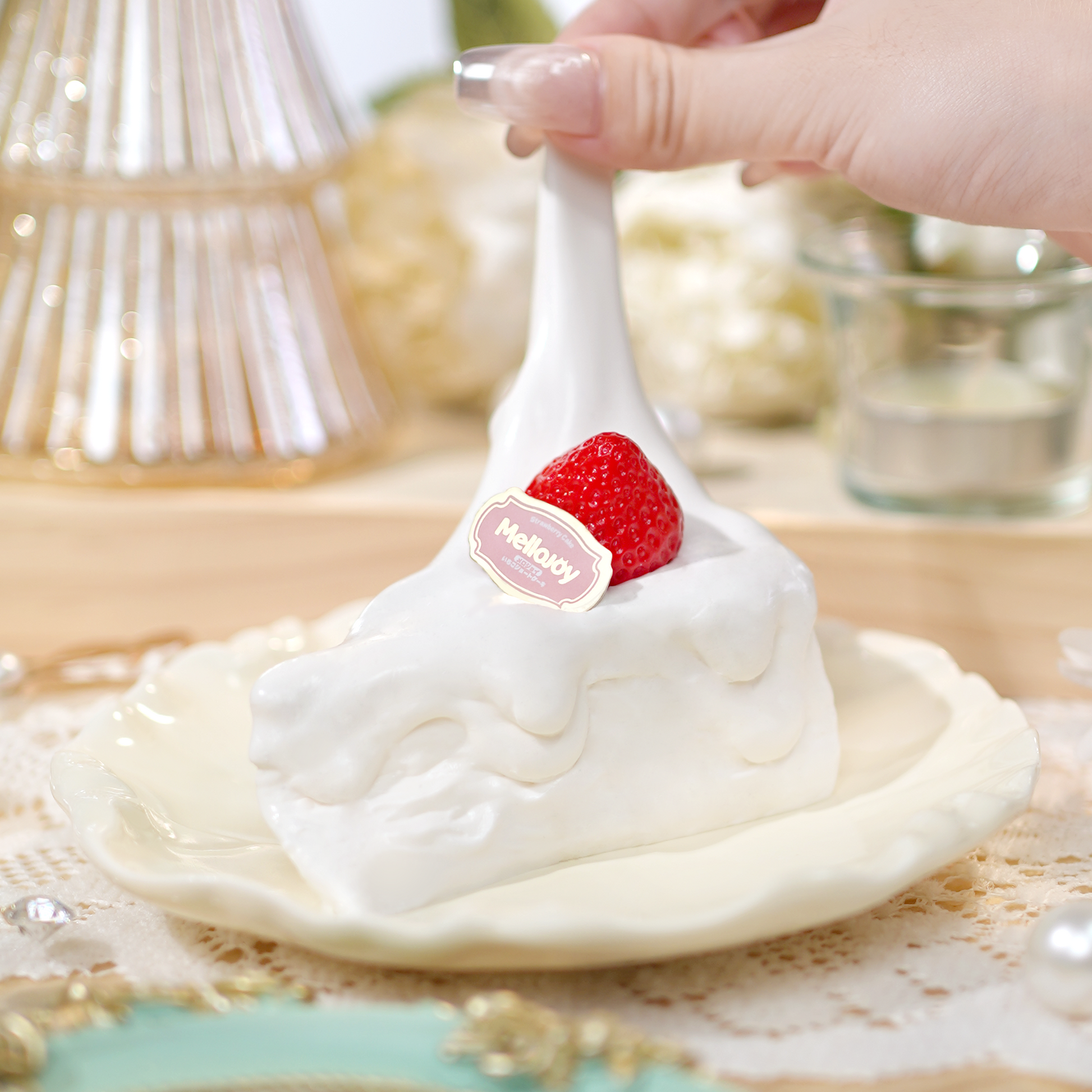 Mellojoy - ムースクリーム - メロジョイいちごショートケーキスライス Mellojoy - ムースクリーム - メロジョイいちごショートケーキスライス