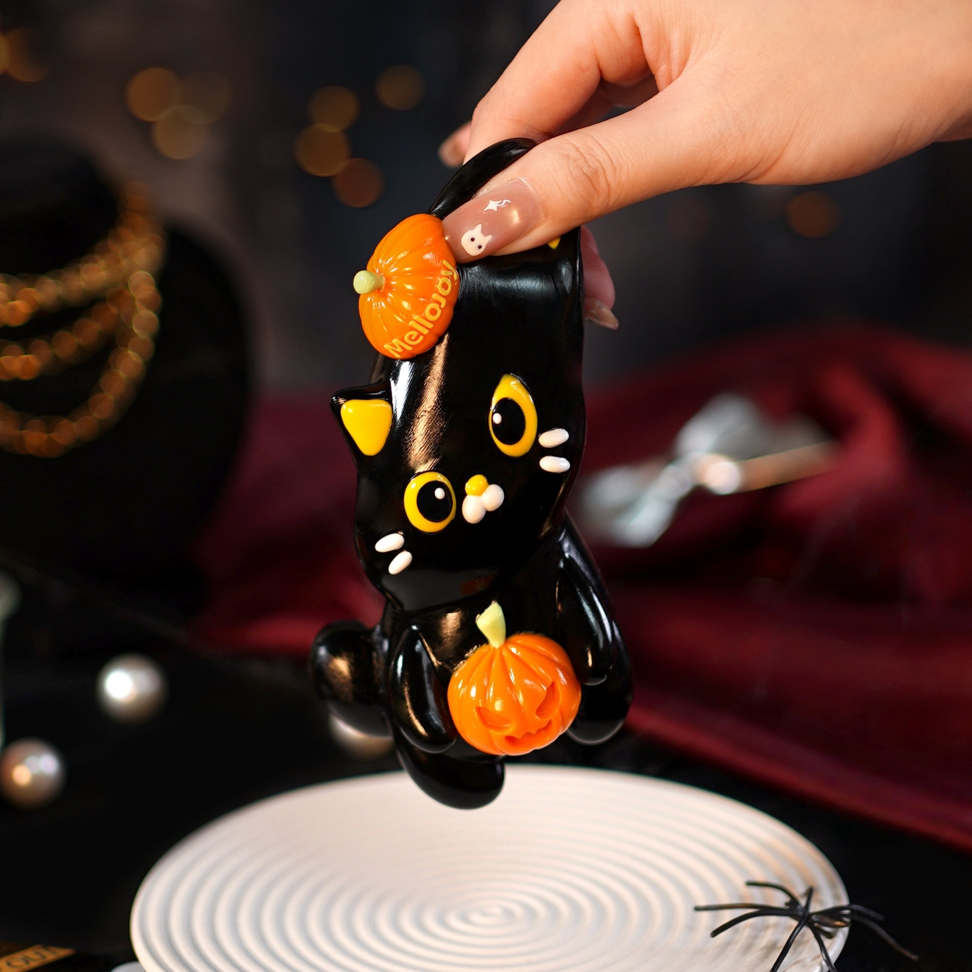 【Z029】【 開封後のキャンセルができません】【 ブラインドボックスのおもちゃ】Mellojoy - ハロウィン猫
