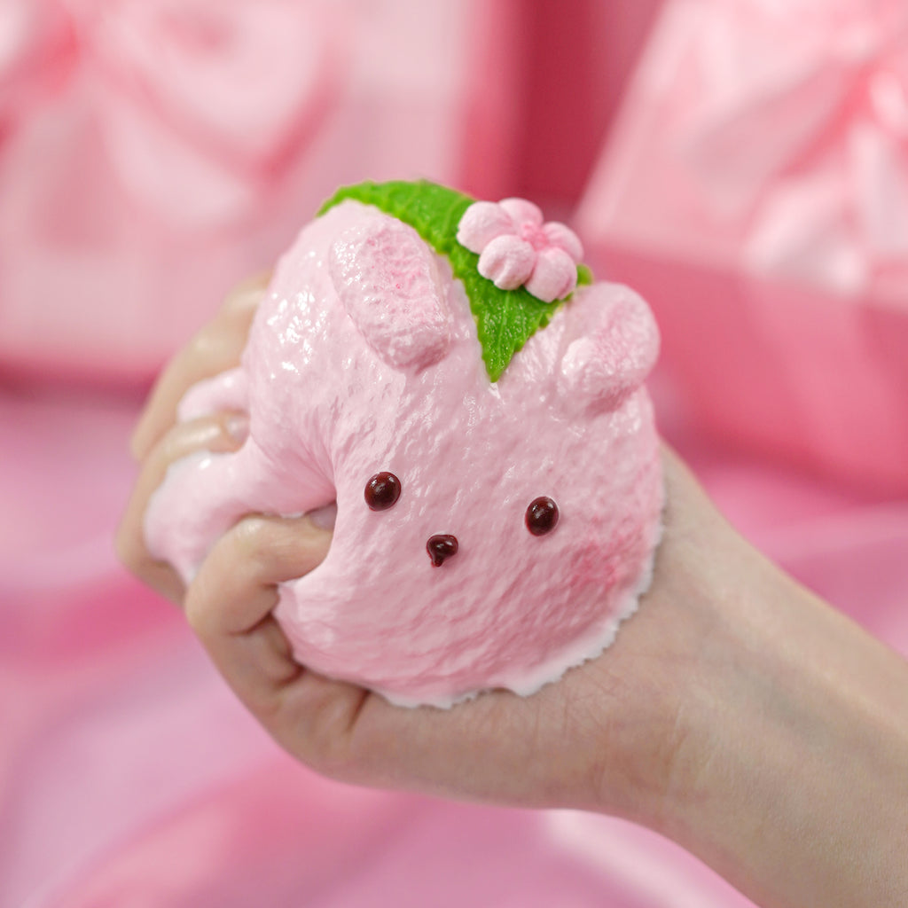 Mellojoy -ムースクリーム うさぎ桜餅  【Z071-9】【 ブラインドボックスのおもちゃ】