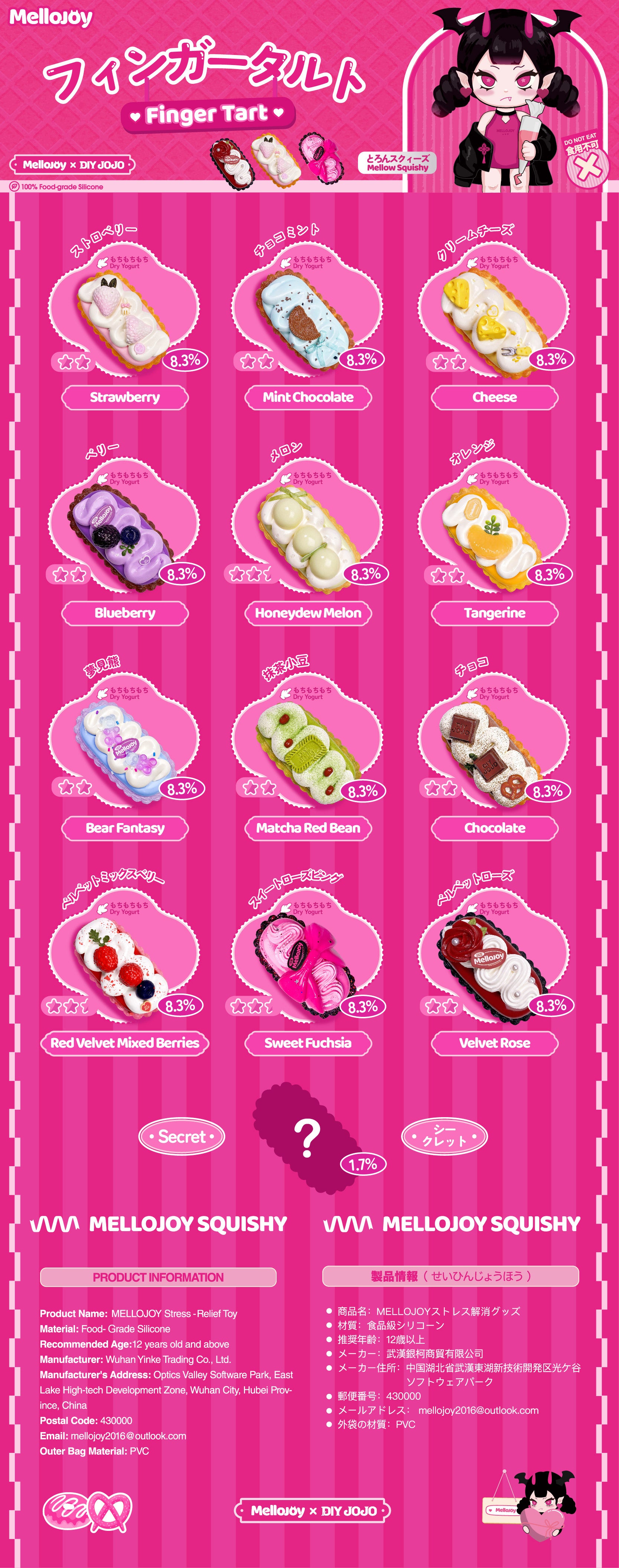 【A010】【 ブラインドボックス 】【 開封後のキャンセルができません】Mellojoy - フィンガータルト