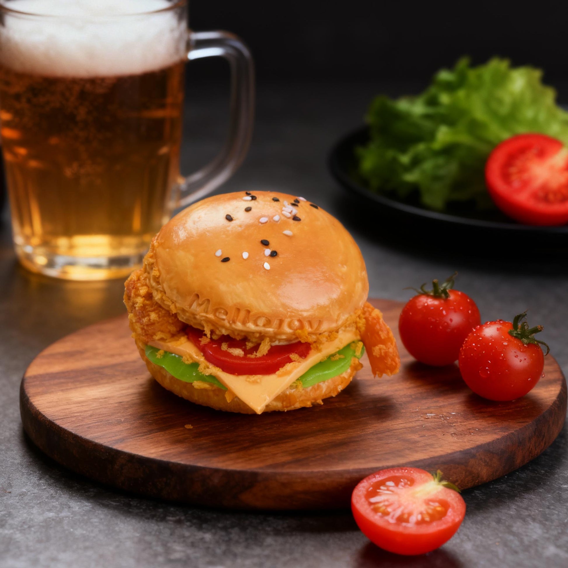 【A028】Mellojoy - キングオブバーガースクィーズシリーズ ストレス解消グッズ【 開封後のキャンセルができません】【 ブラインドボックスのおもちゃ】