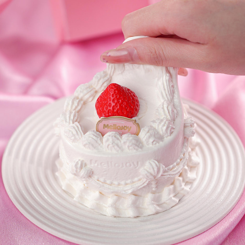 Mellojoy -ムースクリーム - メロジョイいちごショートケーキホール【Z048-10】【【ブラインドボックスのおもちゃ】】
